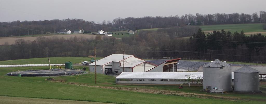 Cliff and Andrea Sensenig’s 100-cow dairy operation in Kirkwood, Pennsylvania.