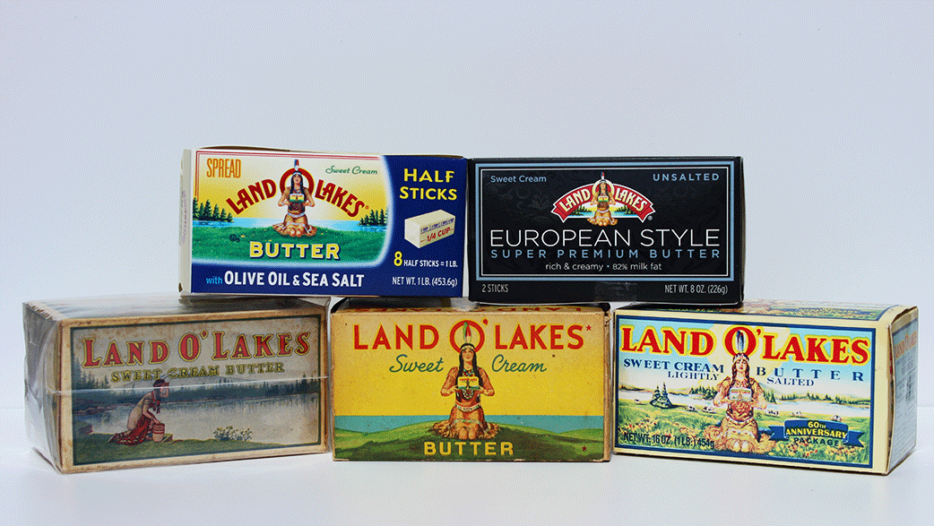 An Assortment of Land O'Lakes Packaging